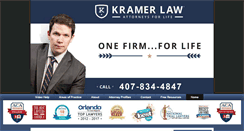 Desktop Screenshot of mykramerlawfirm.com